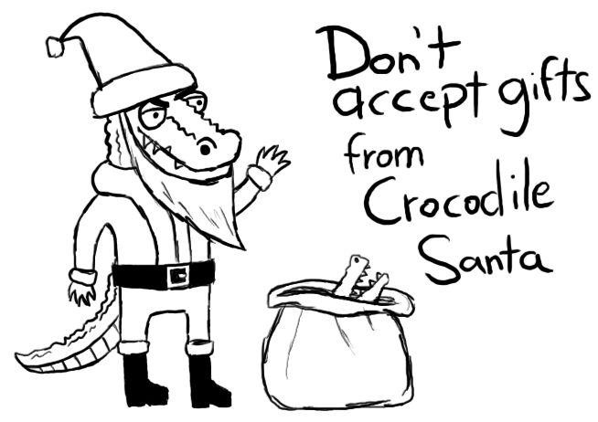 Crocodile Santa