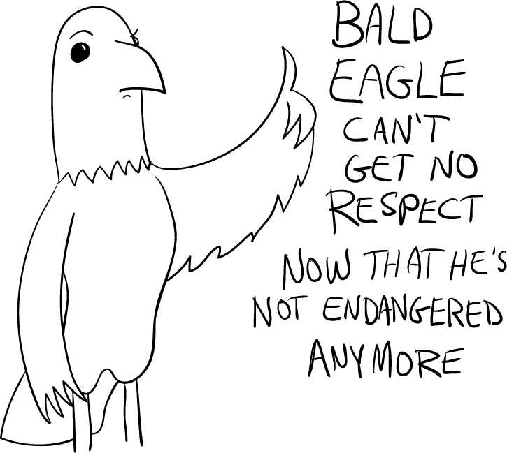 Eagle gets no respect.